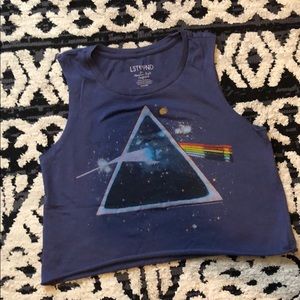 Pink Floyd cropped tank top